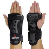 Skiing Wrist Support Hand Protection Snowboarding Guard with Comfortable Palm Padding for Injury Prevention M black
