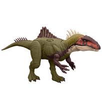 Mattel Jurassic World Battle Action Roaring Becklespinax Dinosaur Figure for Kids, Ages 4 and Up, Green, HXF52 brown