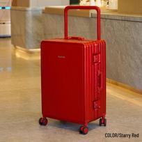 Aluminum Frame Hardside Luggage 20 inch vyno raudonos spalvos