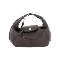 Longchamp Logo Goat Leather Tote Bag Small Women tote bags Brown 10291HIG002 Basic Set (Bag+Dust Bag) gray