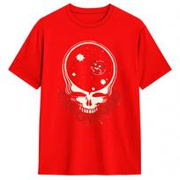 Gratefuls Deads Space Your Face Stealie Cotton T Shirt Unisex Beach  Vintage TShirts Hipster Tees Big Size Dropshipping Clothing S red