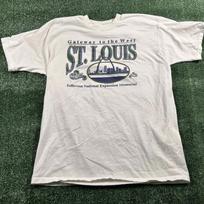Vintage St. Louis Gateway Heavy Cotton T-Shirt. Size XXL 3XL gray