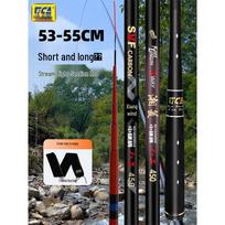 TICA Dijiang Carbon Lightweight 8-Piece Stream Fishing Rod for Grouper & White Stripe Xiangling 3.1m (New Two-Section) gray
