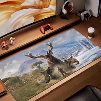 Pelės kilimėlis Neslystantis guminis kraštas Užrakinami pelės kilimėliai Žaidimų kilimėliai Veiksmo žaidimui The Hunter Call of the Wild Nešiojamam kompiuteriui Kompiuteriui 30cmx60cm(11.8x23.6inch) brown