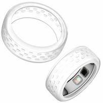 Silicone Smart Ring Cover Anti-Slip Ring Protector for Oura Ring 5 Smart Ring Accessories S:6-9 rožinė