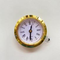 Įmontuojamas 50MM kvarcinio laikrodžio mechanizmas DIY Įstatomas stalinio laikrodžio mechanizmas su auksiniu apvadu, skirtas romėniškiems ir arabiškiems skaičiams gray