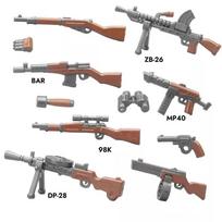 Military Soldier Special Forces Accessories Building Blocks City Police Army Figures Combat Uniform Weapons Helmet Bricks Toys mėlyna