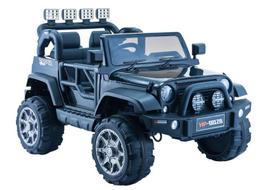 Jeep HP012 Elektrinis vaikiškas automobilis – juodas - uniwersalny