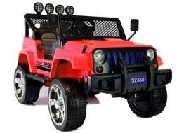 Elektrinis S2388 Jeep raudonas 4x45W - uniwersalny