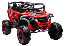 M1 Raudonas akumuliatorinis automobilis 4x4 - uniwersalny