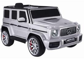 Akumuliatorinis automobilis S306-1 sidabrinis Mercedes G63 - uniwersalny