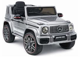 Mercedes AMG G 63 Sidabrinė Dažyta Baterijomis Veikianti Mašina - uniwersalny