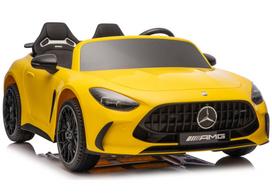 Mercedes GT63 AMG DK-GT63 24V LCD Baterijomis Veikianti Mašina, Geltona - uniwersalny