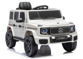 Mercedes G 4x4 24V 2580 akumuliatorinis automobilis, baltas - uniwersalny