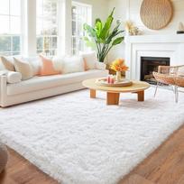 Long Plush Carpet For Living Room Sofa Area Rugs Modern Ultra-Soft Fluffy Floor Mat Kids Bedroom Bedside Rugs Home Decor Gray 40x60cm 15.7x23.6in tamsiai pilka spalva