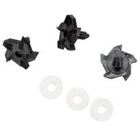 Atnaujinti šalmo tvirtinimai Šalmo varžtai Montavimo varžtas Saugus tvirtinimas Lengva naudoti Motociklo šalmo varžtas PC+Metalas 1 black