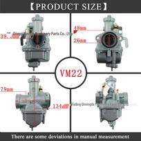 26mm PZ26 Carburetor for 125cc-140cc Mikuni VM22 Motorcycle/ATV/Kart gray