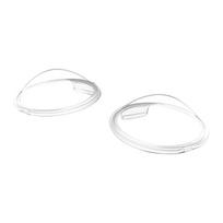 Lens Guards for DJI Osmo 360 Transparent PC Lens Protector Cover Anti-Scratch Panoramic Sports Camera Accessories white