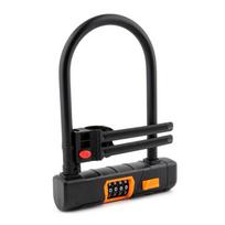 Alloy Steel U Lock For Electric Bike With Combination Lock And Pvc Cover For Ride Safety Single Lock black