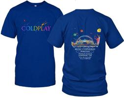 Coldplay Wembley Stadium London UK 2025 T Shirt Full Size S-5XL XL blue