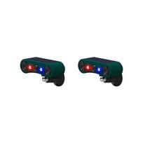 2X Upgraded Solar Alarm Animal Repeller Infrared Sensor Sound and Light Alarm to Scare Wild Boars and Expel Weasels