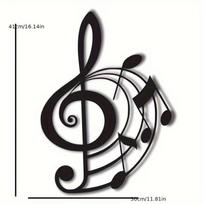 Muzikos Natos Metalinė Sienos Dailė Silueto Dekoras Tapyba Namams Geležies Amatai Helovinas Kalėdos Naujų Metų Dovana gray
