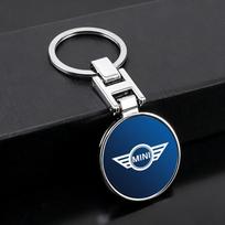 1 vnt. Automobilio emblemos raktų pakabukas Metalinis raktų žiedas Priedai BMW MINI Cooper One S Countryman Clubman JCW Works R50 R55 R56 R60 F55 vhdsg88 anglies pluošto juodos spalvos