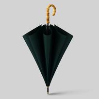 Britiško stiliaus retro rotango bambuko skėtis Rankų darbo bambuko ilgas šepetėlių laikiklis Skėtis Vyriškas didelis skėtis Dvigubas skėtis Vėjui atsparus Upgraded Dark Green (280t) žalia