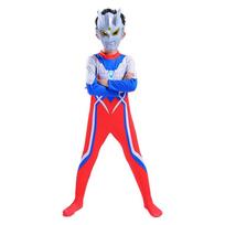 Children'S Halloween Ultraman Onesie Hero Cosplay Suit Cerro Galaxy Digazed Bodysuit 100cm red