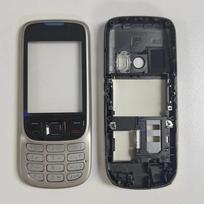 Nokia 6303C 6303i 6303 pilnas korpusas, dangtelis, dėklas, remonto dalys, angliškas klaviatūros dangtelis sidabras