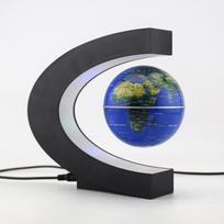 Magnetinis plaukiojantis levitacijos gaublys LED pasaulio žemėlapis Elektroninė antigravitacinė lempa Naujovė rutulinė lempa Namų dekoro lempos Gimtadienio dovanos US plug blue