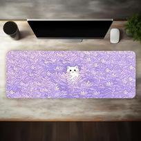 Large Gaming Mouse Pad Wide Desk Mat Smooth Cloth Surface Stable Rubber Base for Computer PC Laptop Keyboard Work Daily Computer 400x900x2mm black