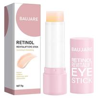 Retinol & Caffeine Eye Balm Stick - Dark Circles Relief & Depuffing Treatment, Hyaluronic Acid + Collagen, Under Eye Cream, Hydrates & Smooths Fine Li 1pcs