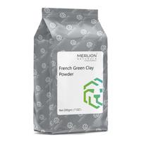 Merlion Naturals French Green Clay Powder | 200g | All-Natural with Pure Herbs for Healthy Hair & Skin 200gm gray