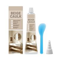 Beige silicone sealant,a flexible sealant used for filling gaps and bonding. one size beige