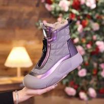 Women Winter Fur Lined Snow Boots Zipper Ankle High Top Non - Slip Warm Outdoor Boots 40 balta