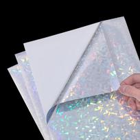 Vandeniui atsparus rašalinis spausdinamas vinilo lipduko popierius lazerinis deimantinis raštas lipnus spausdinimo lapas skirtas pasidaryk pats amatams etiketėms lipdukams white