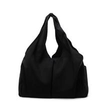 Lazy Style Lightweight Shoulder Bag with Large Capacity, Female Design Sense, Niche Solid Color Commuting Canvas Tote Bag, Hand-held Cloth Bag rožinė
