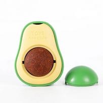 Cat Licking Toys Natural Catnip Wall Stickers Avocado Style Galls Fruit Cat Treats Clean Intestinal Cleansing Tune Cat Grass beige