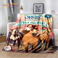 Laisvasis žirgas Animacinis minkštas pliušinis pledas, Flanelinis pledas Miegamojo svetainės lovos sofos iškylos uždangalas 75x90cm