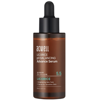 Drėkinantis, skaistinantis veido serumas su saldymedžio ekstraktu ACWELL LICORICE PH BALANCING SERUM, 30 ml