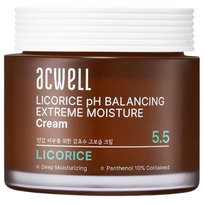 Intensyvus drėkinamasis veido kremas su saldymedžiu ACWELL LICORICE PH BALANCING MOISTURE CREAM, 55 ml