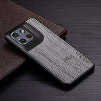 Case for Motorola Edge 50 Neo Fusion 50 Ultra Pro Funda Bamboo Wood Pattern Leather Back Cover Luxury Coque for Edge 50 Neo Case for Edge 50 Neo šviesiai pilka spalva