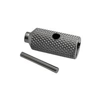 Trikampis nerūdijančio plieno atsuktuvas „Microtech Ultratech UTX-85“ peilio rankenos varžtų šalinimo įrankis „Troodon“ gray