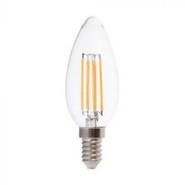 6W LED žvakės formos filamentinė lemputė, E14, 4000K