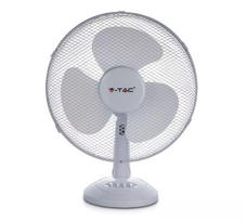 40W stalinis ventiliatorius V-TAC, 48cm, 3 greičių, baltas
