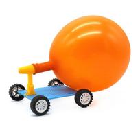 Pasidaryk pats Balioninis Automobilis Lenktynininkas 3D Dėlionė Mokslo Eksperimentų Rinkiniai Balionu Varomas Automobilis Berniukams Mergaitėms Vaikams Gimtadienio Dovana Vaikams orange
