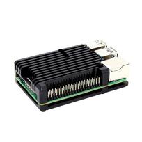 Raspberry Pi 4 Aliuminio Korpusas Su/Be Dvigubo Aušinimo Ventiliatoriaus Metalinis Korpusas Juodas Dėklas Rpi Raspberry Pi 4B no fan