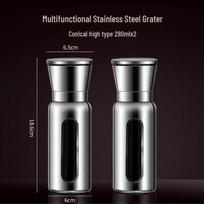 Zhaoran Tall Stainless Steel Pepper & Spice Grinder Set (2-Pack)