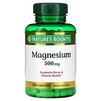 „Nature's Bounty“, magnis, 500 mg, 200 dengtų tablečių